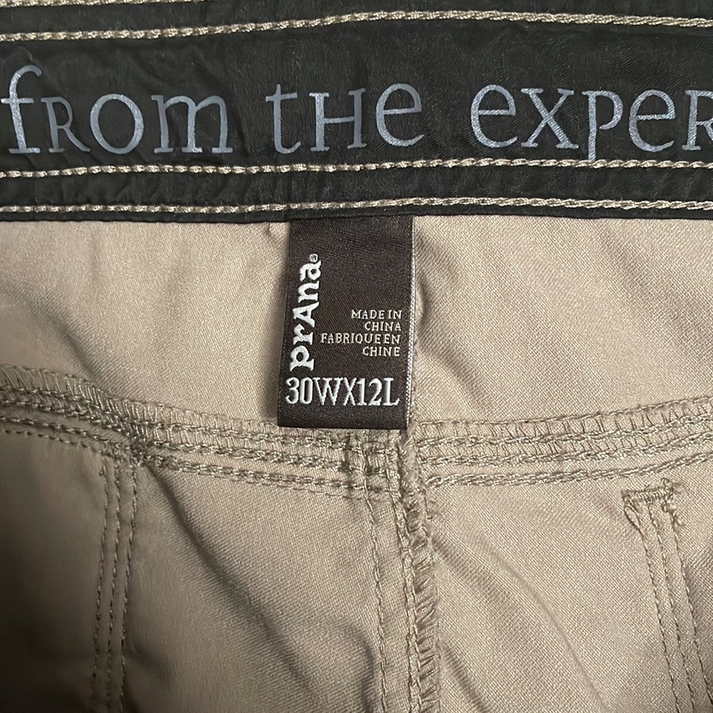 Prana Stretch Zion Short, Men’s 30 waist, 12” inseam, Khaki color - Picture 3 of 3